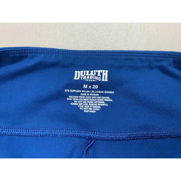 Duluth Trading Classic Noga Pants Womens Medium x29 Blue Zip Pocket Straight Leg - Picture 10 of 12